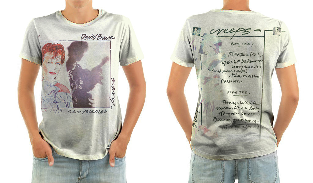 david bowie scary monsters shirt DAVID BOWIE scary monsters t-shirt – Bornrocker Brand