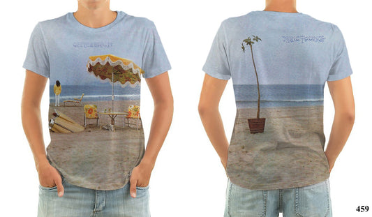 NEIL YOUNG on the beach t-shirt