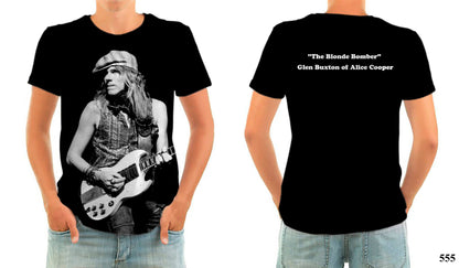 GLEN BUXTON alice cooper band t-shirt