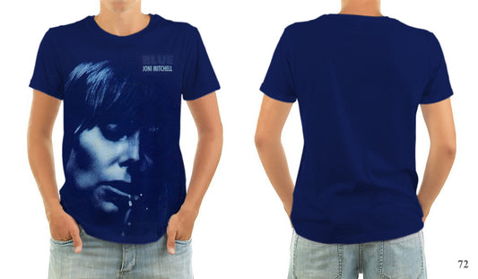 Joni Mitchell blue t-shirt