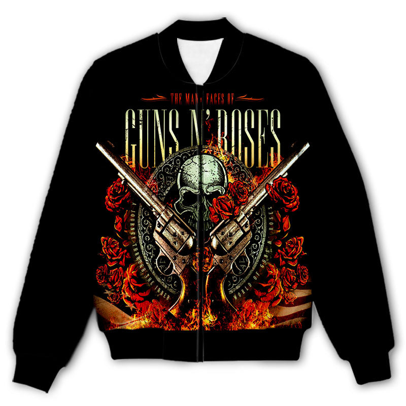 Gun Roses Pj Guns and Roses bomber jackets – Bornrocker Brand